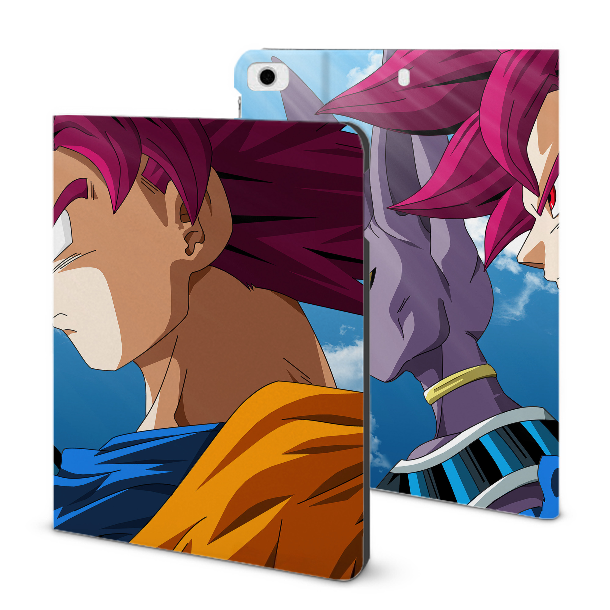 （画像用） ドラゴンボール DRAGON BALL IPad ケース ブック型 PUレザー TPU 耐衝撃 軽量 薄型 ペン収納なし 全面保護 IPad 各モデル対応
